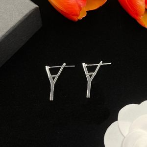 18K vergulde ontwerpers merk oorbellen ontwerper brief oorsteker vrouwen kristal geometrische oorbel voor huwelijksfeest jewerlry luxe channel merk dame oorbellen
