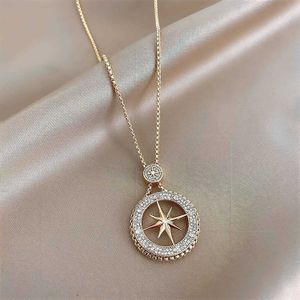 18k goud vergulde achtpuntige sterrenketting lengte verstelbaar voor vrouwen trendy mode dames meisjes met delicate hangbare stapelbare lange ketens sieraden groothandel