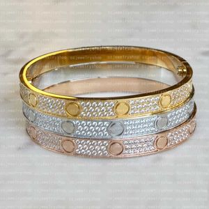 18k vergulde hoge kwaliteit armband klassieke mode liefde schroef armband diamant vrouwen meisje bruiloft moederdag Jewelrylj8m