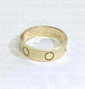 Anillos de banda de alta calidad chapados en oro de 18 quilates, anillo de amor de moda clásico, anillo de uñas para mujeres, niñas, bodas, joyería del Día de la madre, regalos para mujeres