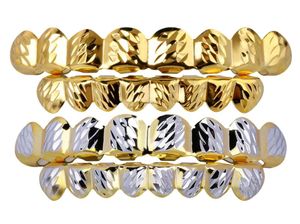 18K GOUD GOLD MOND MOUD GRILLZ HIP HOP TANTEN CAPS 6 TOP BODE BODE BODGE NIEUW HOOG HOGE KRAMMASE Halloween Gift3218048