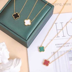 18k Vergulde Kettingen Luxe Designer Ketting Bloemen Klavertje Vier Cleef Fashional Bruiloft Sieraden Geen Doos