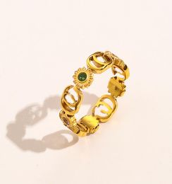 18-каратное позолоченное ювелирное кольцо из нержавеющей стали с кристаллами и бриллиантами Роскошное дизайнерское кольцо Обручальные кольца для женщин 2022 Мода Роскошь 6400694