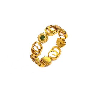 18K verguld roestvrij staal kristal diamanten sieraden ringen luxe designer ring verlovingsringen voor dames mode luxe accessoires