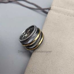18K vergulde X Luxurys ringen sierlijk minimalistisch vintage om oud ambacht te doen 925 sterling zilveren kruis luxe ring voor vrouwen multi-layer belofte ontwerper sieraden