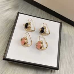 Boucles d'oreilles plaquées or 18 carats pour femmes, tendance, Design rétro, boucles d'oreilles en diamant de qualité supérieure, fourniture de bijoux