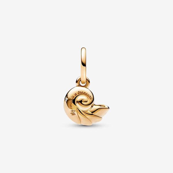 18K Gold Shell Conch Dangle Charm Pandoras 925 Sterling Silver Luxury Charm Set Bracelet Making Charms Designer Collier Pendentif Boîte Originale TOP Qualité en gros