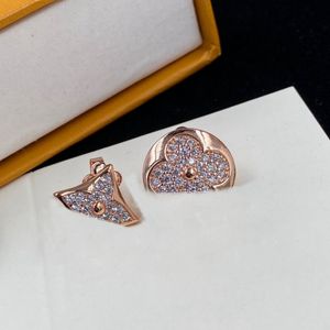 18k gouden stud ontwerper dames brief liefde oorbellen mode cadeau sieraden roestvrij stalen oorbellen luxe lente sieraden groothandel