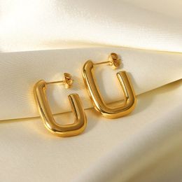 18k gouden stud oorbellen Designer Women Letter Love Oorrings Fashion Gifts Sieraden Roestvrijstalen oorbellen Luxe Leer sieraden