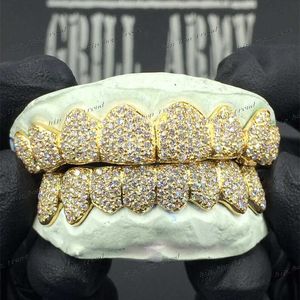 18 carats en or grillz Moisanite Diamond Dentans Grillz