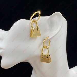 Boucles d'oreilles de style sac fourre-tout en or 18 carats boucles d'oreilles de luxe élégantes cadeaux de mariage