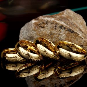 18k gouden vintage ring power 3d gesneden geraffineerde trouwringen geliefden vrouwen mannen feest sieraden groothandel cadeau