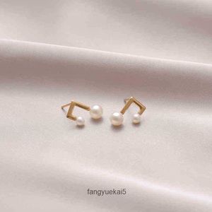 Boucles d'oreilles en cristal Tang doré 18 carats, même note, en or Rose, en perles naturelles, style artistique exquis