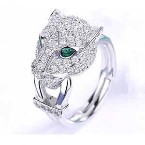 Bague sertie de diamants pour hommes et femmes à motif léopard 18 carats, bijoux exquis, dédiés à la création de bagues de haute qualité, cadeau d'anniversaire de bague Kaka Eurasia