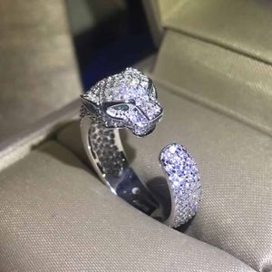 Bague pour hommes et femmes avec tête de léopard plaquée 18 carats, bijoux exquis, dédiée à la création de bagues de haute qualité, bagues eurasiennes Kaka, cadeaux de fête d'anniversaire