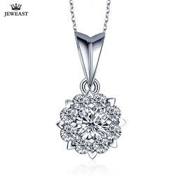 18k puur gouden hanger real au 750 vaste gouden charme goed mooie diamant luxe klassiek feestje fijne sieraden verkopen 240424
