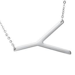 18K Real Vergulde 316L roestvrij staal 26 Engelse alfabet hanger ketting Persoonlijke sieraden geschenken voor meisjes en vrouwen