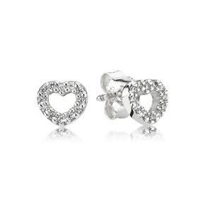 18k rosé goud verhoogde hartstudie oorbellen voor bruiloft oorrang set designer sieraden voor vrouwen kristallen diamantoorring