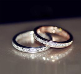 18K Rose Gold Natural Bizuteria Bijoux Ring pour les femmes anillos de mariage bijoux de pierres précieuses blanches 18K Ring Gold Joyas Box8550162