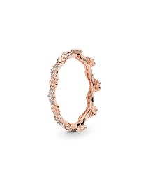 18-каратное розовое золото обручальное кольцо высокого качества в коробке модные кольца с цветочной короной женские мужские свадебные подарочные кольца с бриллиантами cz6520472