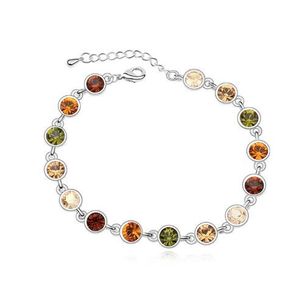 18K Verzilverd Exquisite Armbanden Merk Sieraden Oostenrijk Crystal Accessoires voor Vrouwen Maken met Elements Sieraden Kerstcadeau