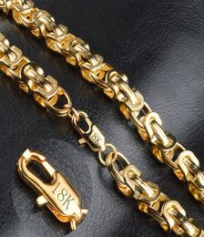 18k estampillé Vintage longue chaîne en or pour hommes chaîne collier nouveau à la mode couleur or bohème bijoux Colar hommes colliers 21456220590