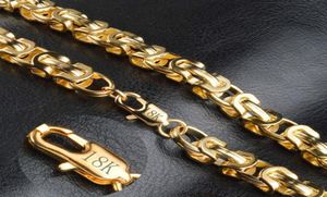 18k Estampado Vintage Long Gold Chain For Men Cabina de cadena NUEVO AL TRENDADO COLOR BOHEMIANO JOYY COLAR COLLACES MALES 21459799278