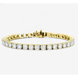 18k witgouden diamanten ketting Cubaanse link sieraden natuurlijke en Lab Diamond Tennis ketting aangepaste hanger