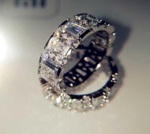 18k witgoud natuurlijke 3 karaat Moissanite sieraden edelsteen bizuTeria solide 18 K goud anillos de ring voor vrouwelijke mannen accessoires1154816