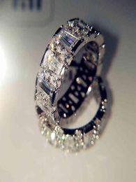 18k witte natuurlijke 5 karaats Moissanite sieraden edelsteen bizuteria solide 18 K goud anillos de ring voor vrouwen mannen accessoires9352328