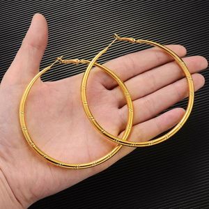 18K Jaune Fine Gold Chirurgical Steel Segment segment cerceau Boucles d'oreilles Sleeper Lip Eore Nez Percing 1PC250N