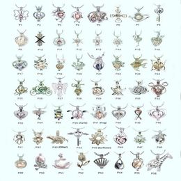 18kgp Mode bricolage souhait perle gemme perles médaillon cages jolis charmes pendentif montages ensemble 100pcs lot peut mélanger différents styl298Z