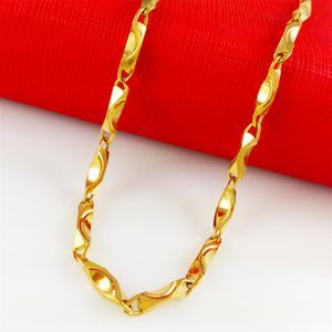 Collier 18kGP pour hommes et femmes, collier de haute qualité, non satisfait du retour inconditionnel, colliers sains 332j