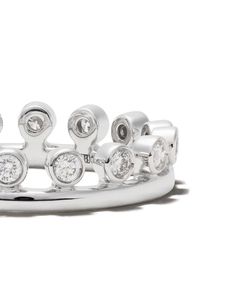 Or blanc 18 carats Dewdrop diamant une ligne bande or saphir bague personnalisée pierre de couleur argent 925 or 18 carats bijoux de créateur d'usine