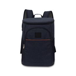 18L Ice Pack Lunch Tote Geïsoleerde Oxford Stof Handtas Wijnkoeler Opslag Rits Rugzak Picknick Unisex Grote Capaciteit