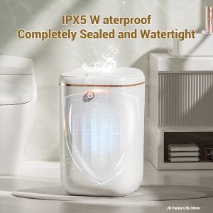 18L Smart Bash Bin con Baño UV Light Baño Automático Sensor de basura Desgastamiento del inodoro con tapa Smart Home