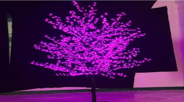 18M6ft LED azul Árbol de flor de cerezo jardín al aire libre camino vacaciones Navidad Año nuevo luz decoración de boda 1262020