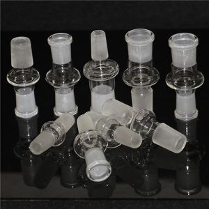 Adaptateurs en verre mâle femelle 18mm 14mm, narguilé, adaptateur dôme transparent, convertisseur en verre 18.8mm 14.5mm pour conduites d'eau