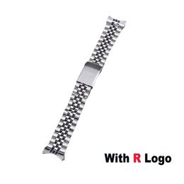 18mm 19mm 20mm 316L roestvrij staal zilveren jubileum horlogeband band armband compatibel voor Seiko5 SOLEX horloge 220627190W