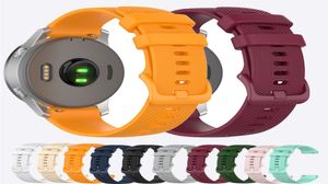 Bracelet de poignet Sport en Silicone, 18mm 20mm 22mm, pour montre intelligente Garmin Vivoactive 4s 4 Venu Forerunner 245, accessoires 1159353