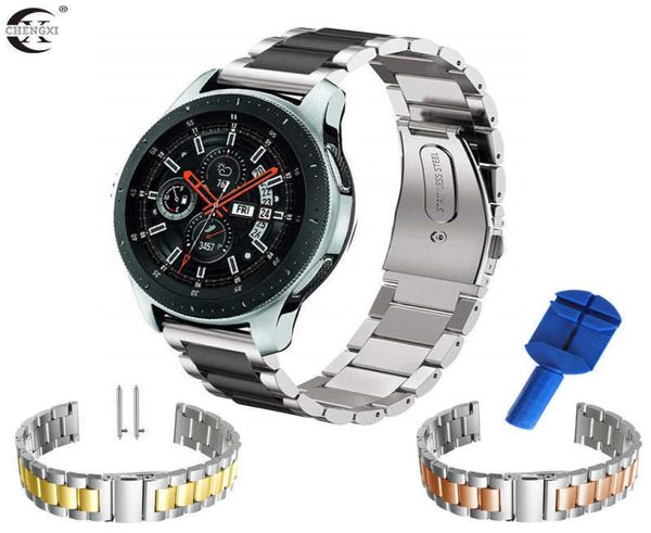 Bracelet de montre en acier inoxydable 18 mm 22 mm 20 mm 24 mm pour Samsung Galaxy Watch 42 46 mm Gear S3 Active2 Gt 2 Classic Quick Release H3589928