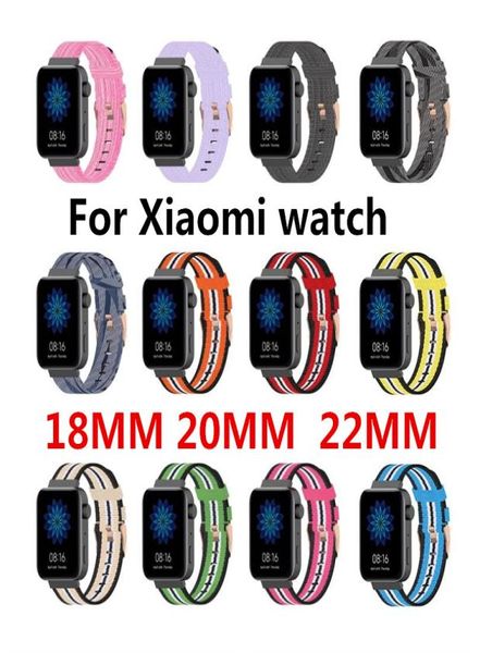 18mm 22mm 20mm bande de tissu en nylon montre bracelet de sport bande pour xiaomi montre Samsung Galaxy Gear S3 S2 bandes classiques Amazfit pour huawe2925746