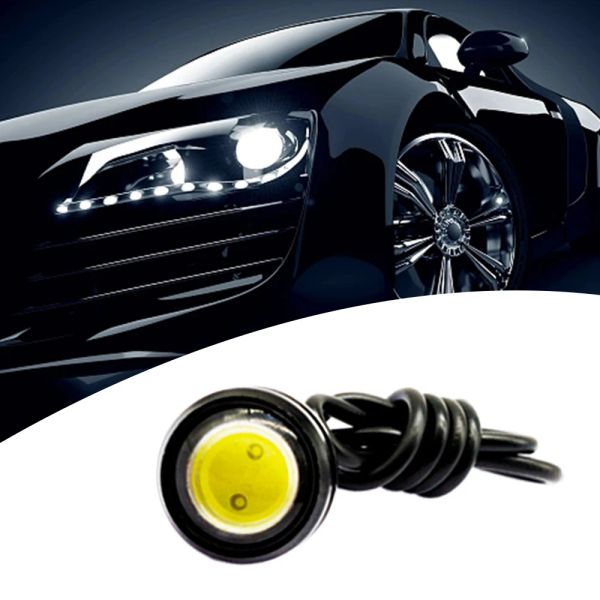18 mm Car LED Eagle Eye Drl Daytime Run Turn Signal Signal Backup Inversing Parking Night Daylamp Imperproping Motor Fog Lights