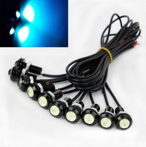 18 mm Eagle Eye Luces LED Cool Ice Blue 9w Luz de circulación diurna Coche Motocicleta DRL Accesorios para automóvil Luz de marcador Lámpara antiniebla Copia de seguridad L4723867