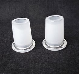 Adaptateur de bang en verre de 18 mm mâle à 14 mm femelle convertisseur adaptateur en verre pour conduites d'eau et clou de banger à quartz