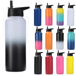 18oz 32oz 40oz Sport Water Bottle with pwraw couvercle thermal flacon en acier inoxydable vide isolé Hydroes Cup Thermos Mug 1200 ml 240402