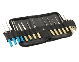 18pcs lock pick gereedschap combinatie deur openner slotenmakers gereedschap slotenmaker Supplies764401396666535