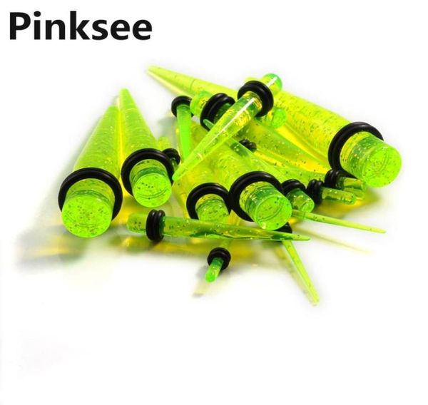 18PCSLOT Spike Ear Plug Kit Gauges Taper Expander Sagers Sagers Piercing Punk Women Men Boucles d'oreilles Bijoux Drop Ship3653902