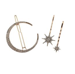 18pcSset Moon Star Rignestone Hairpin Hair Clip Hair Pin de mariage ACCESSOIRES DE COUIEURS BRIDAL ACCESSOIRES BANDES FEMMES BIEAUX CONDES 2936871