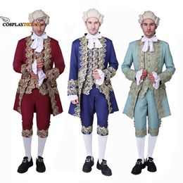 18e-eeuwse Britse heren gentleman cosplay pak Victoriaanse Renaissance Tudor Outfit Marie Antoinette kostuum heren Rococo Outfit